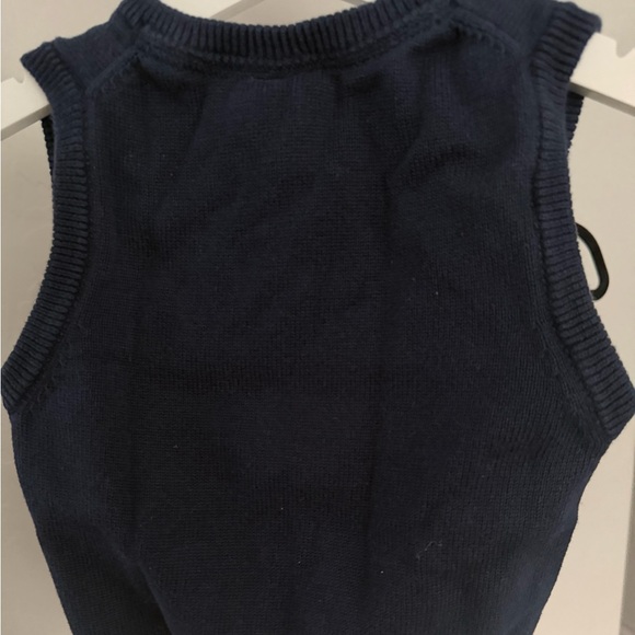 Janie and Jack Dark Blue Knit Vest Featuring Nutcracker - Picture 2 of 4